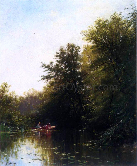  Alfred Thompson Bricher On the Mill Stream - Canvas Art Print