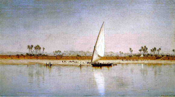  Sanford Robinson Gifford On the Nile - Canvas Art Print