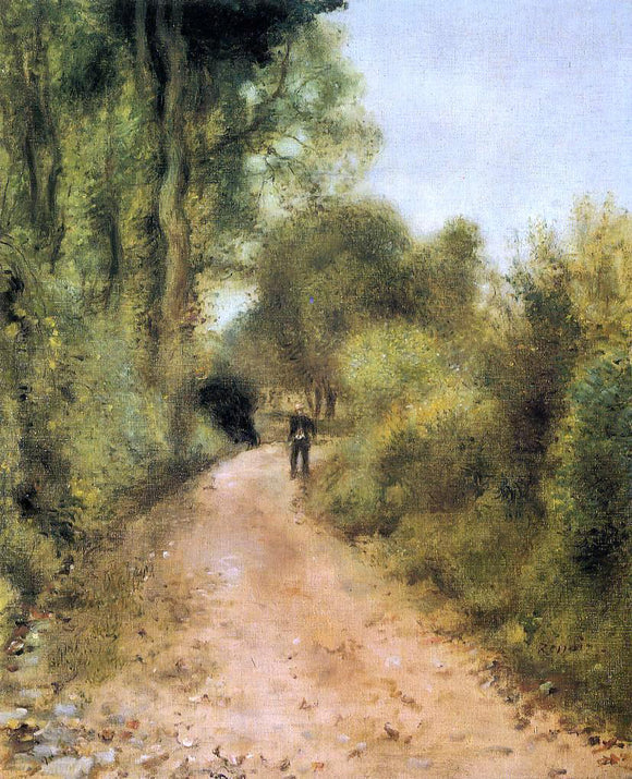  Pierre Auguste Renoir On the Path - Canvas Art Print