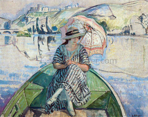  Henri Lebasque On the River Eau - Canvas Art Print