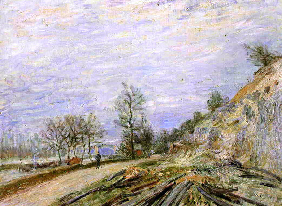  Alfred Sisley On the Road from Moret - Canvas Art Print