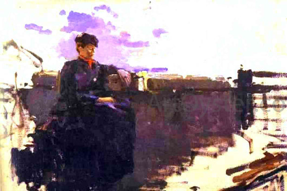  Constantin Alexeevich Korovin On the Road, Study - Canvas Art Print
