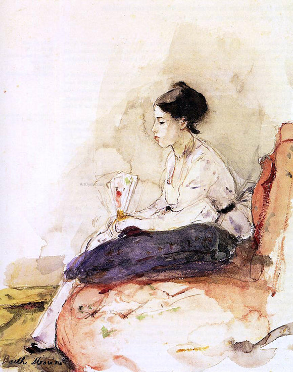  Berthe Morisot On the Sofa - Canvas Art Print