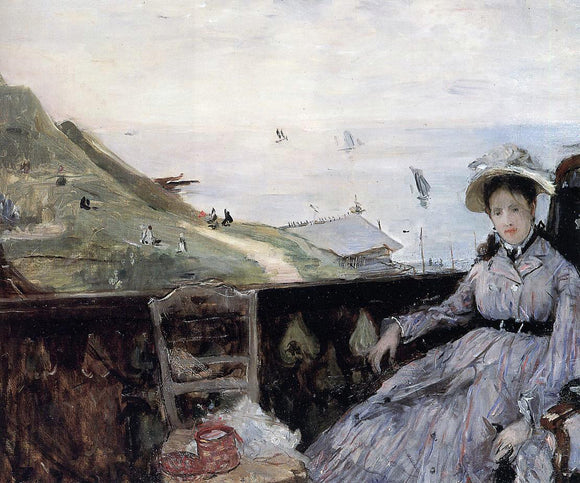  Berthe Morisot On the Terrace - Canvas Art Print