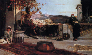  Jean-Joseph Benjamin Constant On the Terrace - Canvas Art Print