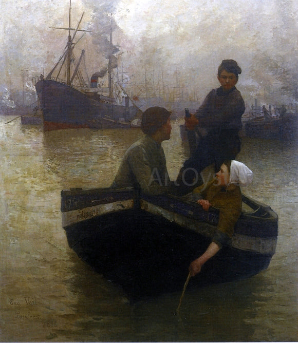  Eugene Lawrence Vail On the Thames - Canvas Art Print
