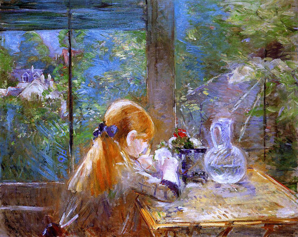  Berthe Morisot On the Veranda - Canvas Art Print