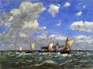  Eugene-Louis Boudin Open Sea - Canvas Art Print