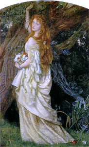  Arthur Hughes Ophelia ("And will he not come again?") - Canvas Art Print