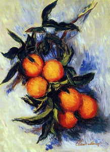  Claude Oscar Monet Orange Branch Bearing Fruit - Canvas Art Print