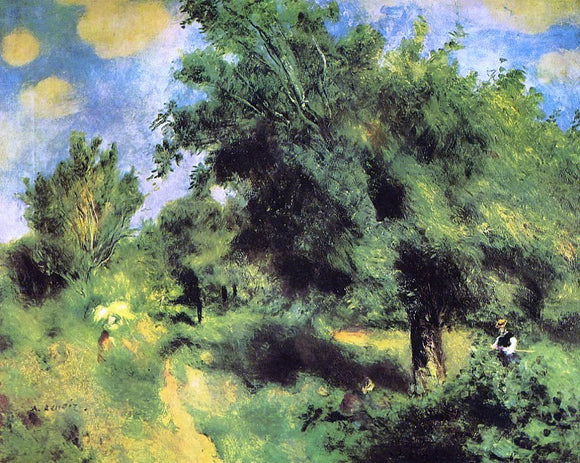  Pierre Auguste Renoir Orchard at Louveciennes -  the English Pear Tree - Canvas Art Print