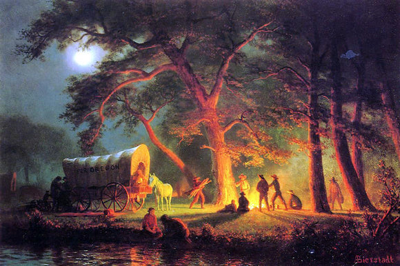  Albert Bierstadt Oregon Trail - Canvas Art Print