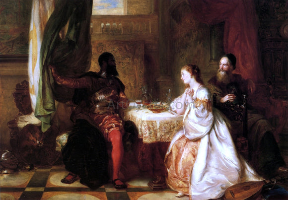  Robert Alexander Hillingford Othello Recounting His Adventures to Desdemona - Canvas Art Print