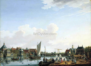  Isaak Ouwater Ouderkerk, near Amsterdam - Canvas Art Print