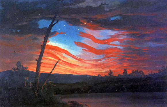  Frederic Edwin Church Our Banner in the Sky - Canvas Art Print