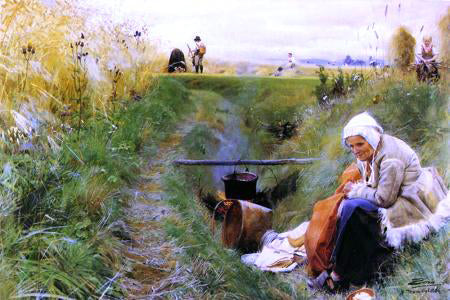  Anders Zorn Our Daily Bread - Canvas Art Print