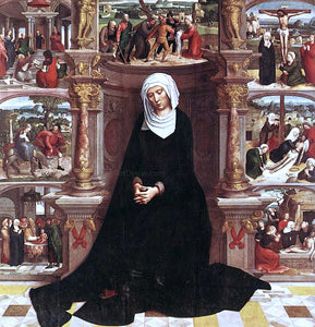  Adriaen Isenbrandt Ysenbrandt Our Lady of the Seven Sorrows - Canvas Art Print
