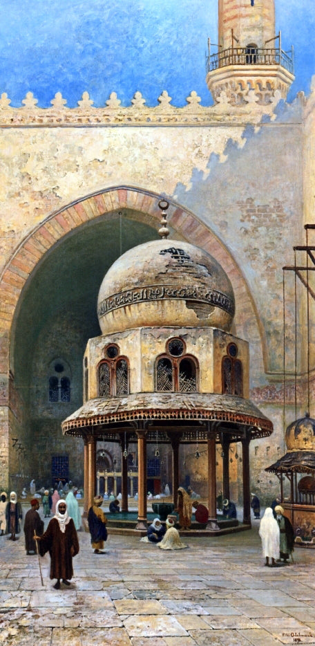  Frans Wilhelm Odelmark Outside the Mosque - Canvas Art Print