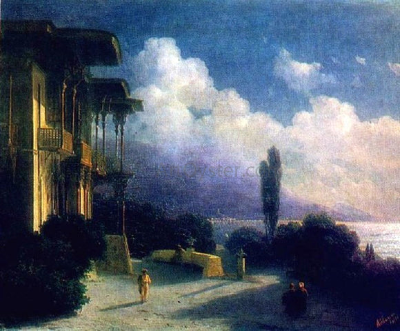 Ivan Constantinovich Aivazovsky Outskirts of Valley at Night - Canvas Art Print
