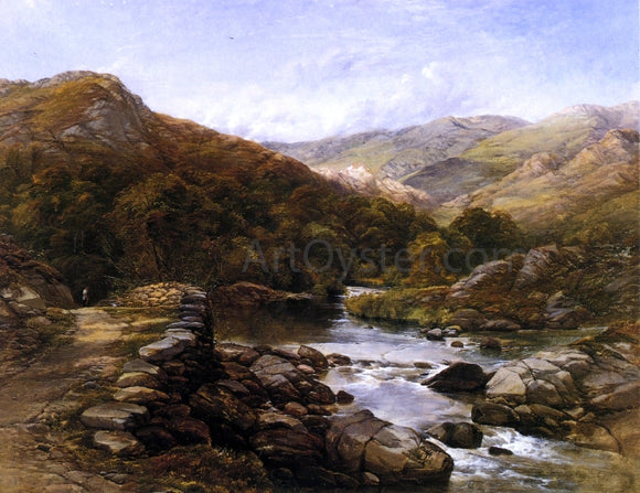  Thomas Creswick Over the Hills and Far Away - Canvas Art Print