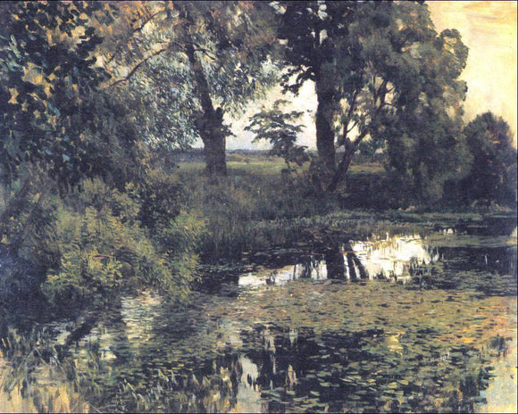  Isaac Ilich Levitan Overgrown Pond - Canvas Art Print