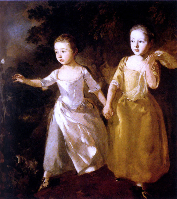  Thomas Gainsborough Painter's Daughters - Canvas Art Print