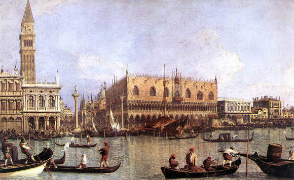  Canaletto Palazzo Ducale and the Piazza di San Marco - Canvas Art Print