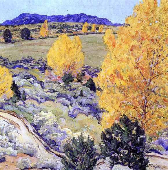  Walter Ufer Panoramic Landscape - Canvas Art Print