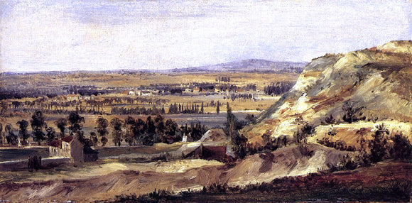  Theodore Rousseau Panoramic Landscape - Canvas Art Print