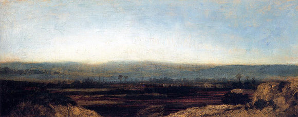  Theodore Rousseau Panoramic Landscape on the Outskirts of Paris - Canvas Art Print