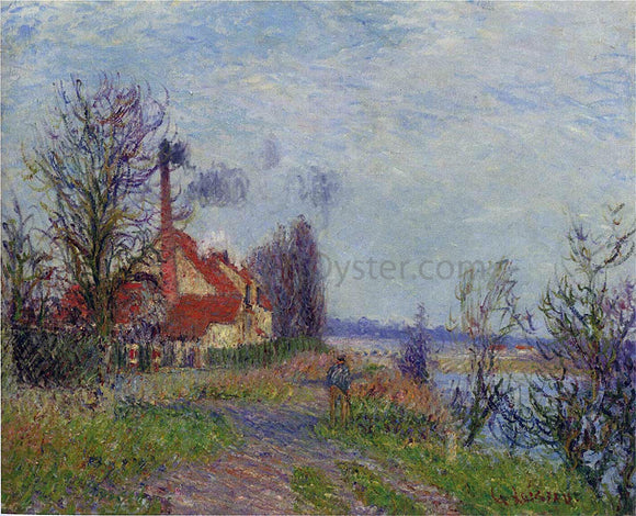  Gustave Loiseau Paper Mill at Port Marly - Canvas Art Print
