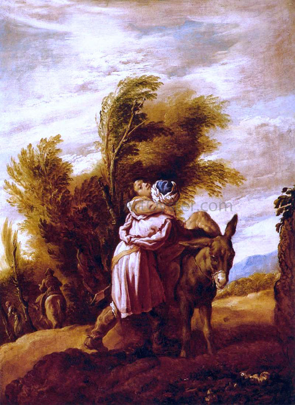  Domenico Feti Parable of the Good Samaritan - Canvas Art Print