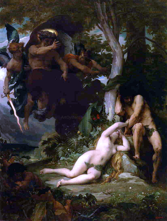  Alexandre Cabanel Paradise Lost (also known as The Expulsion of Adam and Eve from the Garden of Paradise) - Canvas Art Print