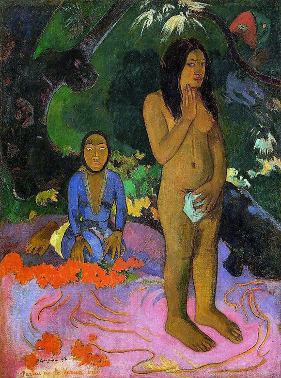  Paul Gauguin Parau na te varua ino (also known as Words of the Devil) - Canvas Art Print