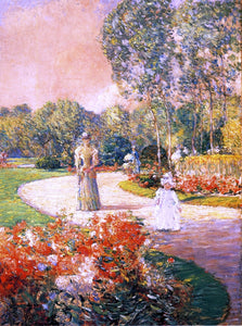  Frederick Childe Hassam Parc Monceau, Paris - Canvas Art Print