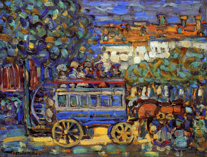  Maurice Prendergast Paris Omnibus - Canvas Art Print