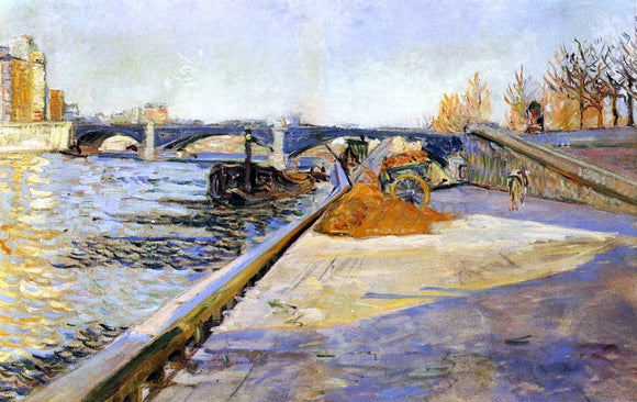  Paul Signac Paris - Quai de la Tournelle - Canvas Art Print