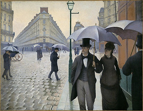  Gustave Caillebotte Paris Street, Rainy Day - Canvas Art Print