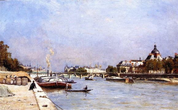 Stanislas Lepine Paris, the Pont des Arts - Canvas Art Print