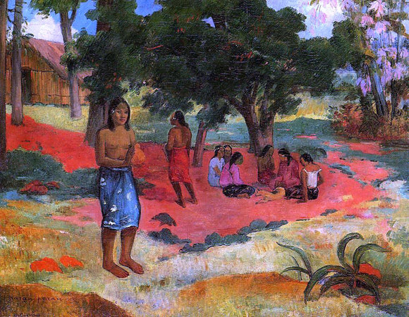  Paul Gauguin Paru Paru (also known as Whispered Words, II) - Canvas Art Print