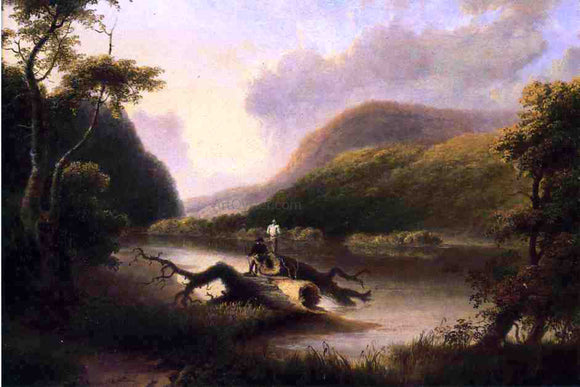  Thomas Doughty Passage of the Delaware Through the Blue Mountain - Canvas Art Print