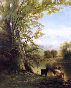  Arthur Parton Pastoral Landscape - Canvas Art Print