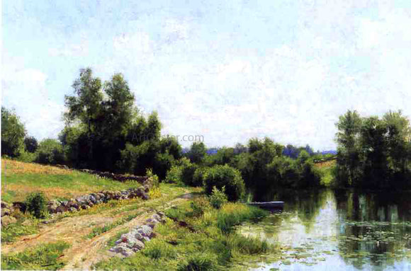  Hugh Bolton Jones Path Along the River - Canvas Art Print