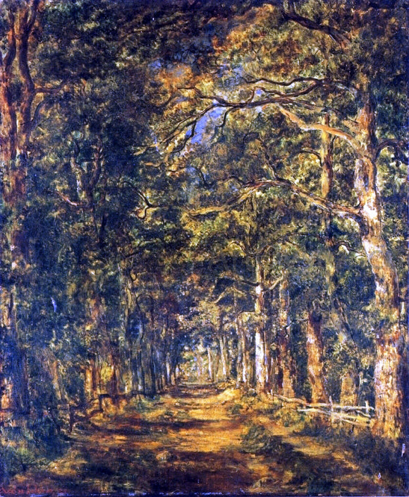  Charles Leroux Path Among the Trees at Souliers - Canvas Art Print