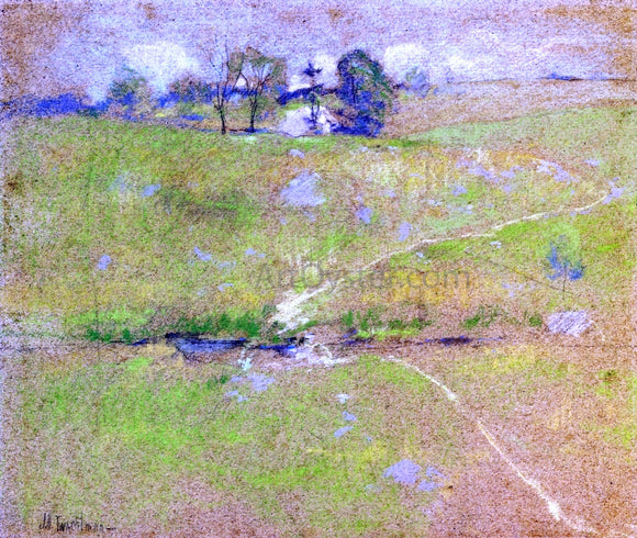  John Twachtman Path in the Hills, Branchville, Connecticut - Canvas Art Print