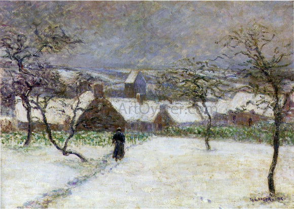  Gustave Loiseau Path in the Snow - Canvas Art Print