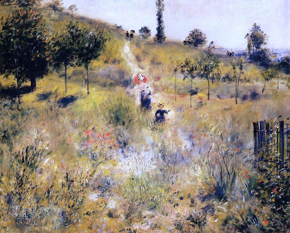  Pierre Auguste Renoir Path Leading through Tall Grass - Canvas Art Print