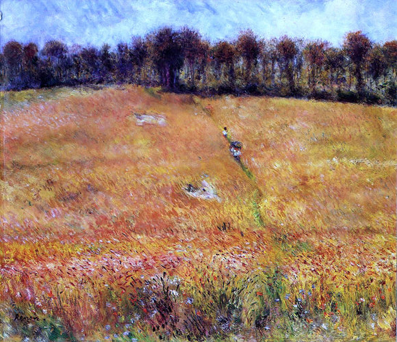  Pierre Auguste Renoir Path through the High Grass - Canvas Art Print