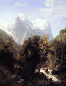  William Trost Richards Path Through the Mountains - Canvas Art Print