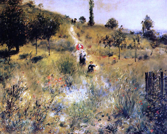  Pierre Auguste Renoir Path Winding through the High Grass - Canvas Art Print